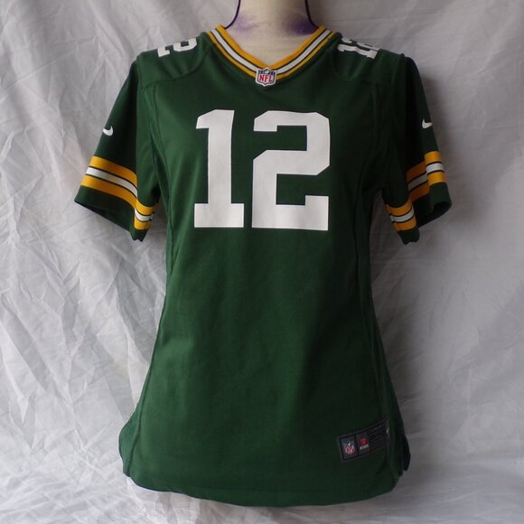 Women's Green Bay Packers Aaron Rodgers "On Field" Green Nike Game Jersey - Picture 1 of 5